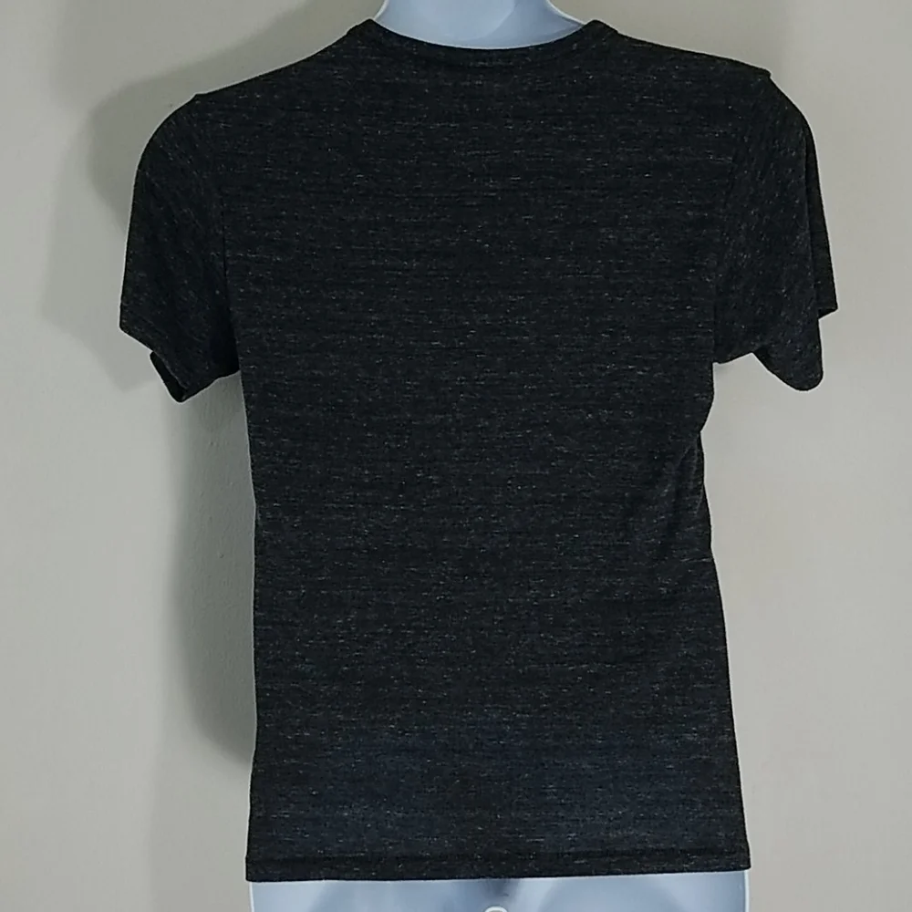 Tshirt graphic print Patriots short sleeve Mens gray black football team EUC - Picture 4 of 7